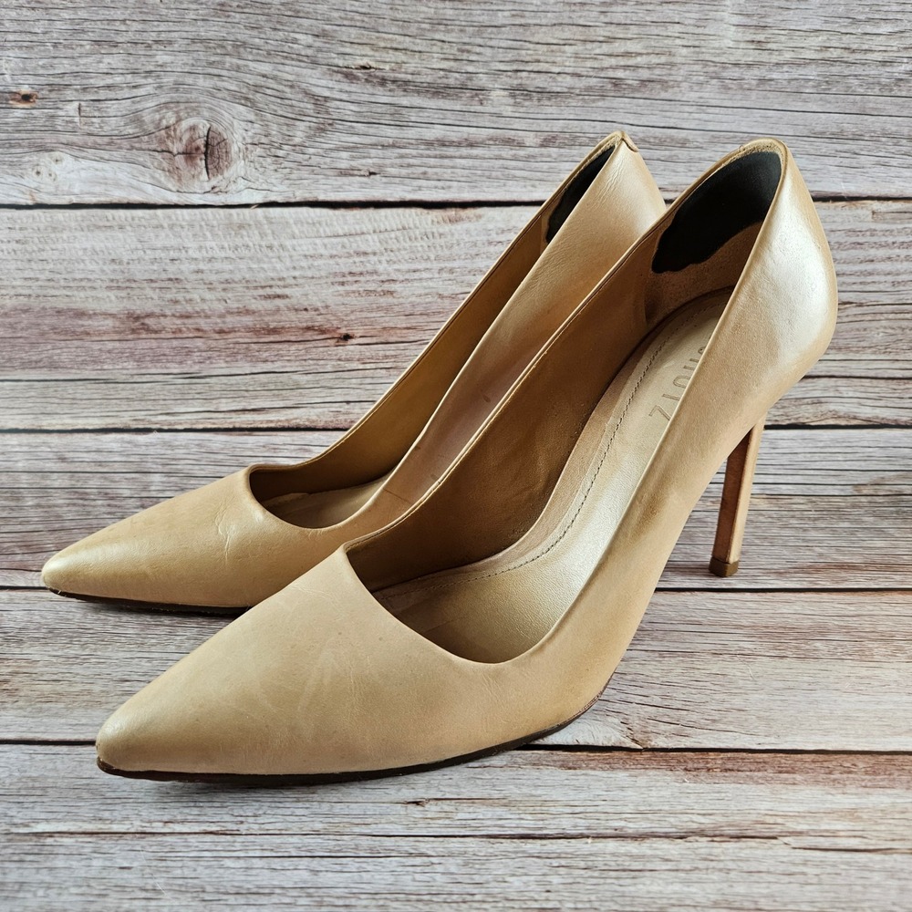 Schutz Lou Pump stiletto, light beige, size US 8.5B - Picture 1 of 8
